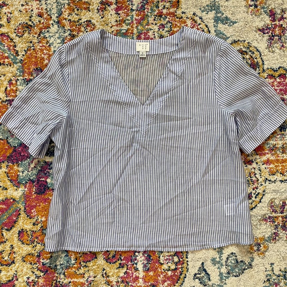 A New Day Striped Crop Top - Sz Small